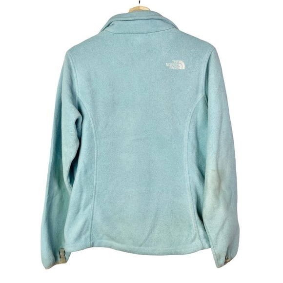 The North Face Light Blue Full Zip Fleece Jacket M - Picture 2 of 5
